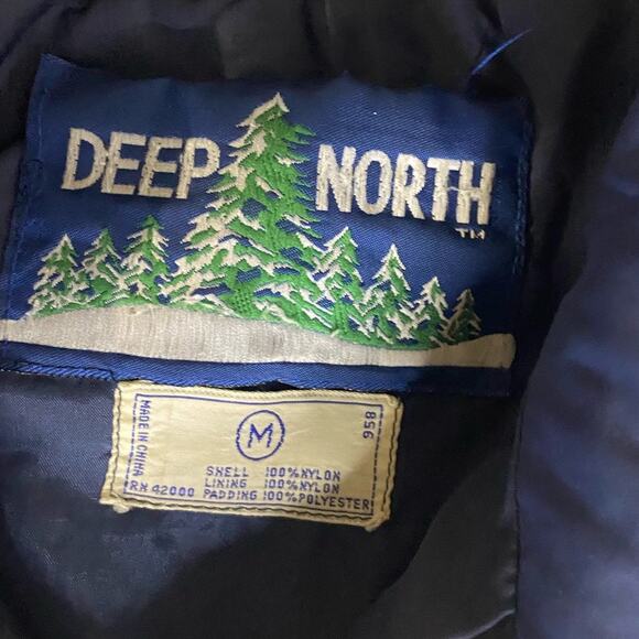 Vintage DEEP NORTH Jacket for kids Size M Blue/Beige - Picture 4 of 4